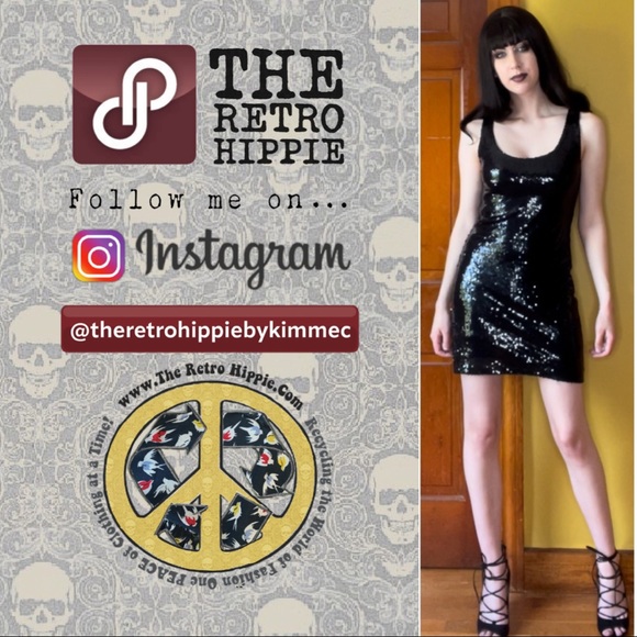 Black Sequin Dress - Picture 3 of 16